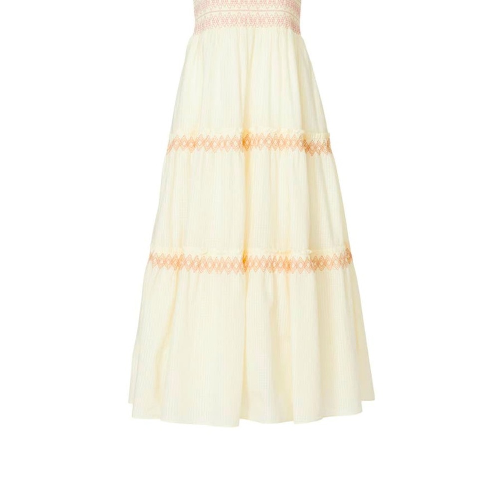 Madewell embroidered lucie midi dress